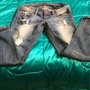 Almost Famous blue jeans.  Size 5.